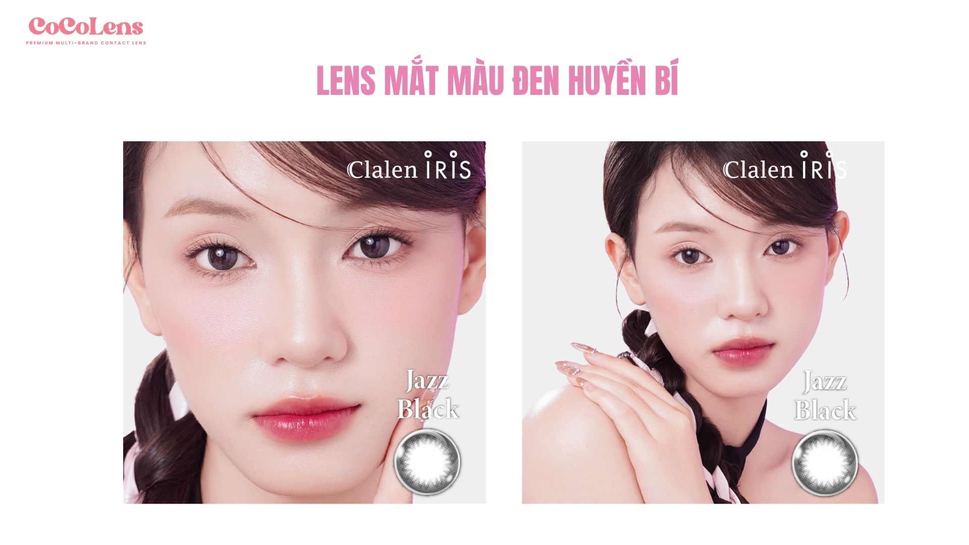 Lens mắt màu đen huyền bí