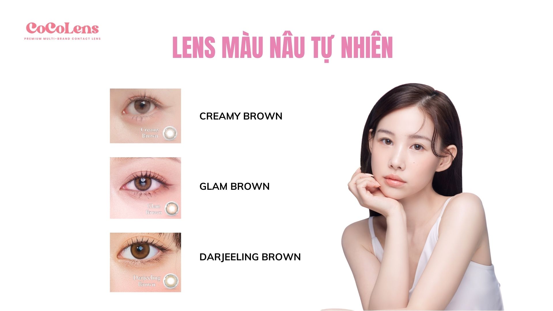 Lens màu nâu tự nhiên