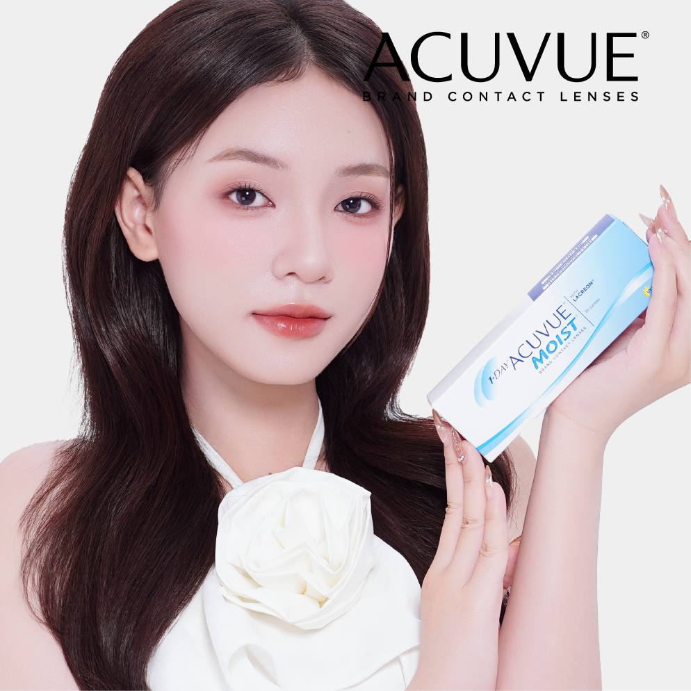 Kính áp tròng ACUVUE MOIST 1 DAY | (HSD 1 Ngày)