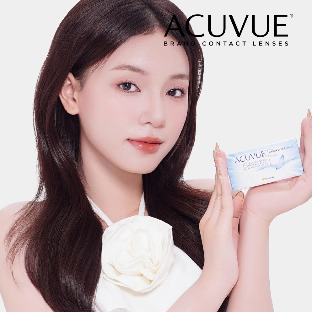Kính Áp Tròng trong suốt ACUVUE OASYS 2 WEEK | (HSD 2 Tuần)