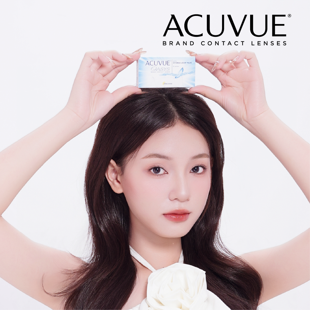 Kính Áp Tròng trong suốt ACUVUE OASYS 2 WEEK | (HSD 2 Tuần)