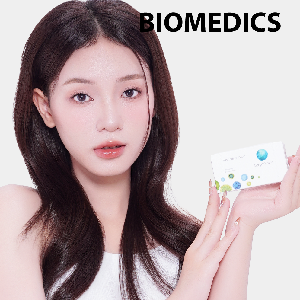 Kính áp tròng trong suốt BIOMEDICS NOW | (HSD 3 THÁNG)