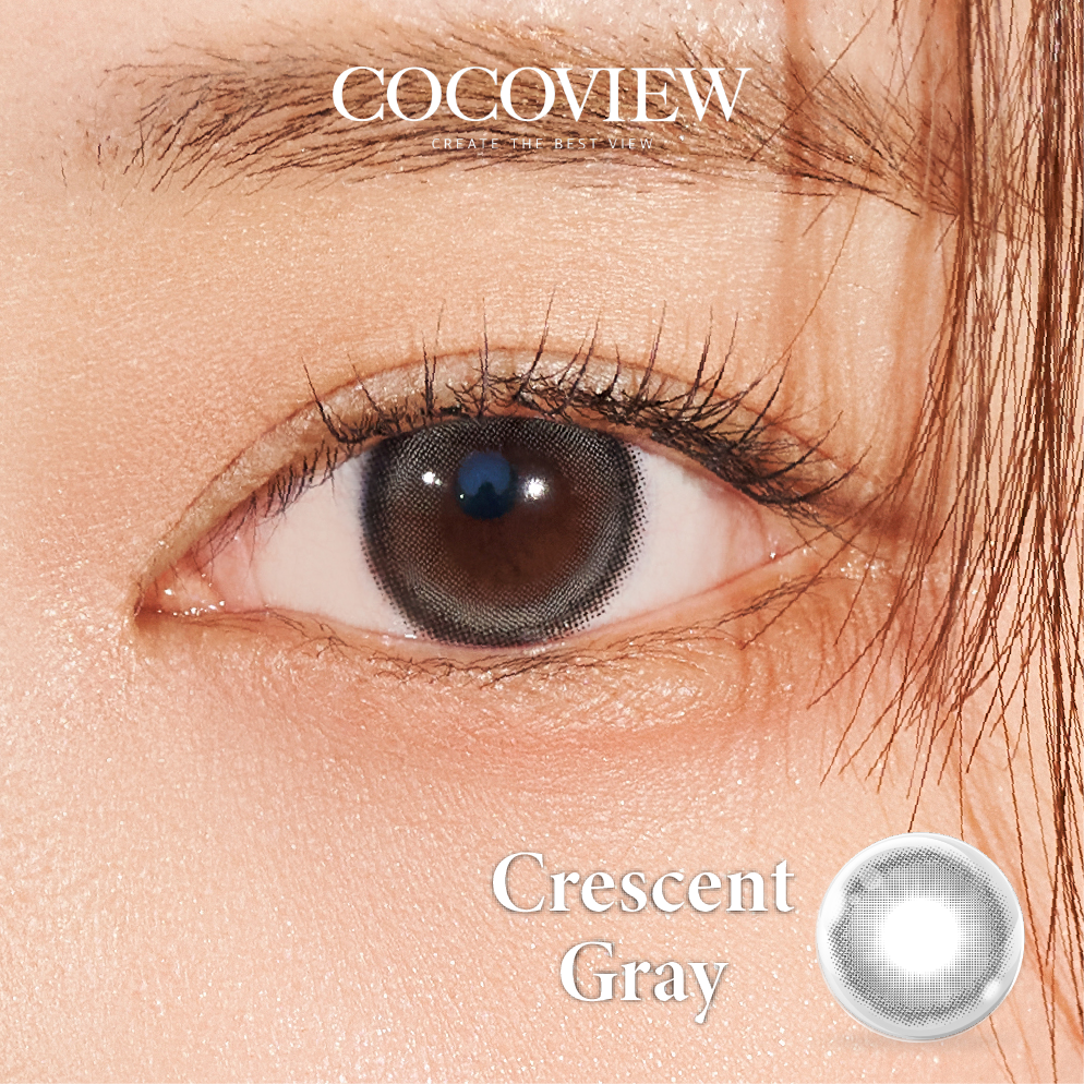 Kính áp tròng COCOVIEW Crescent Gray - A059 GRAY(HSD 1 – 3 tháng)