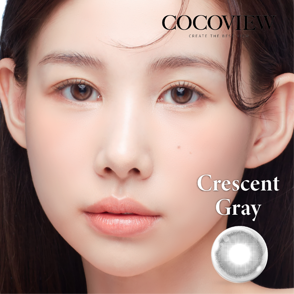 Kính áp tròng COCOVIEW Crescent Gray - A059 GRAY(HSD 1 – 3 tháng)