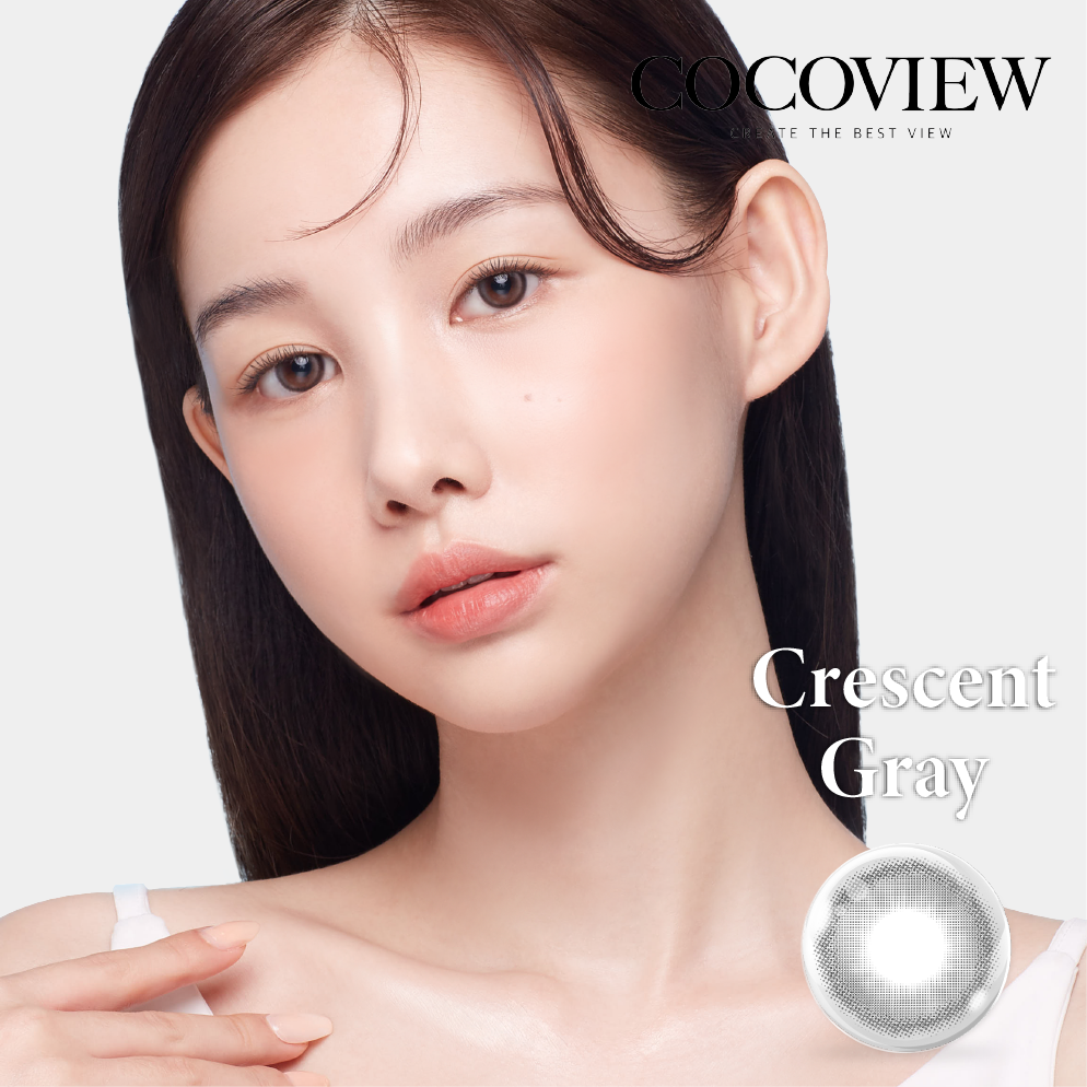 Kính áp tròng COCOVIEW Crescent Gray - A059 GRAY(HSD 1 – 3 tháng)