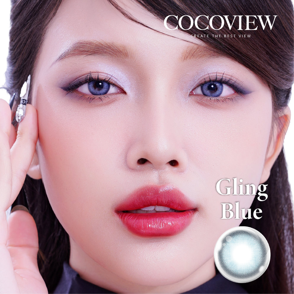 Kính áp tròng COCOVIEW GLING BLUE - C105 BLUE | (HSD 1 – 3 tháng)