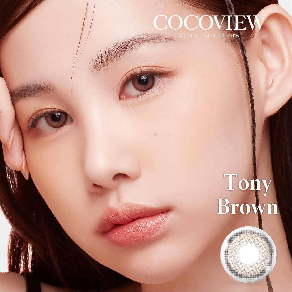 Kính áp tròng COCOVIEW TONY BROWN - A075 BROWN | (HSD 1 – 3 tháng)