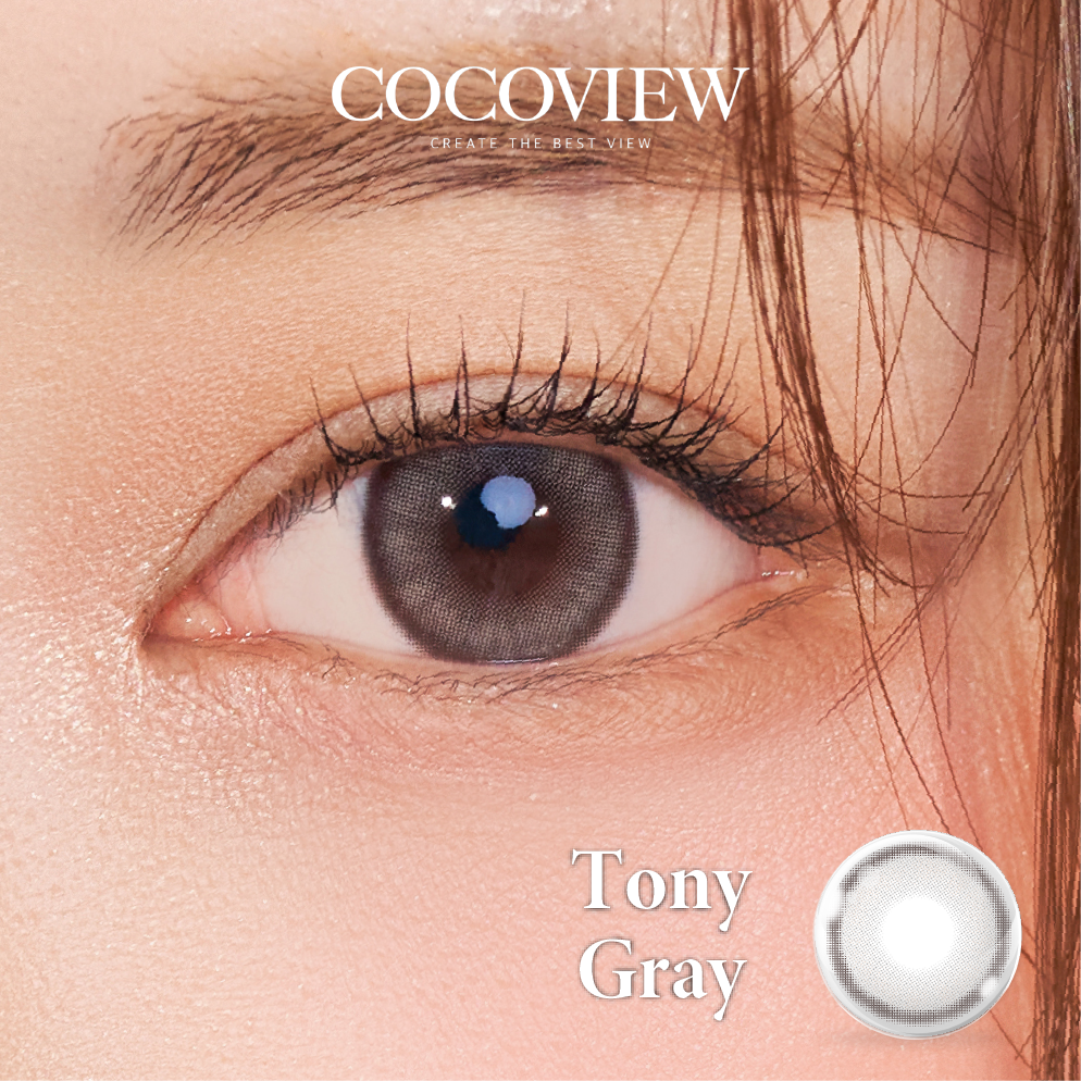 Kính áp tròng COCOVIEW TONY GRAY - A075 GRAY | (HSD 1 – 3 tháng)