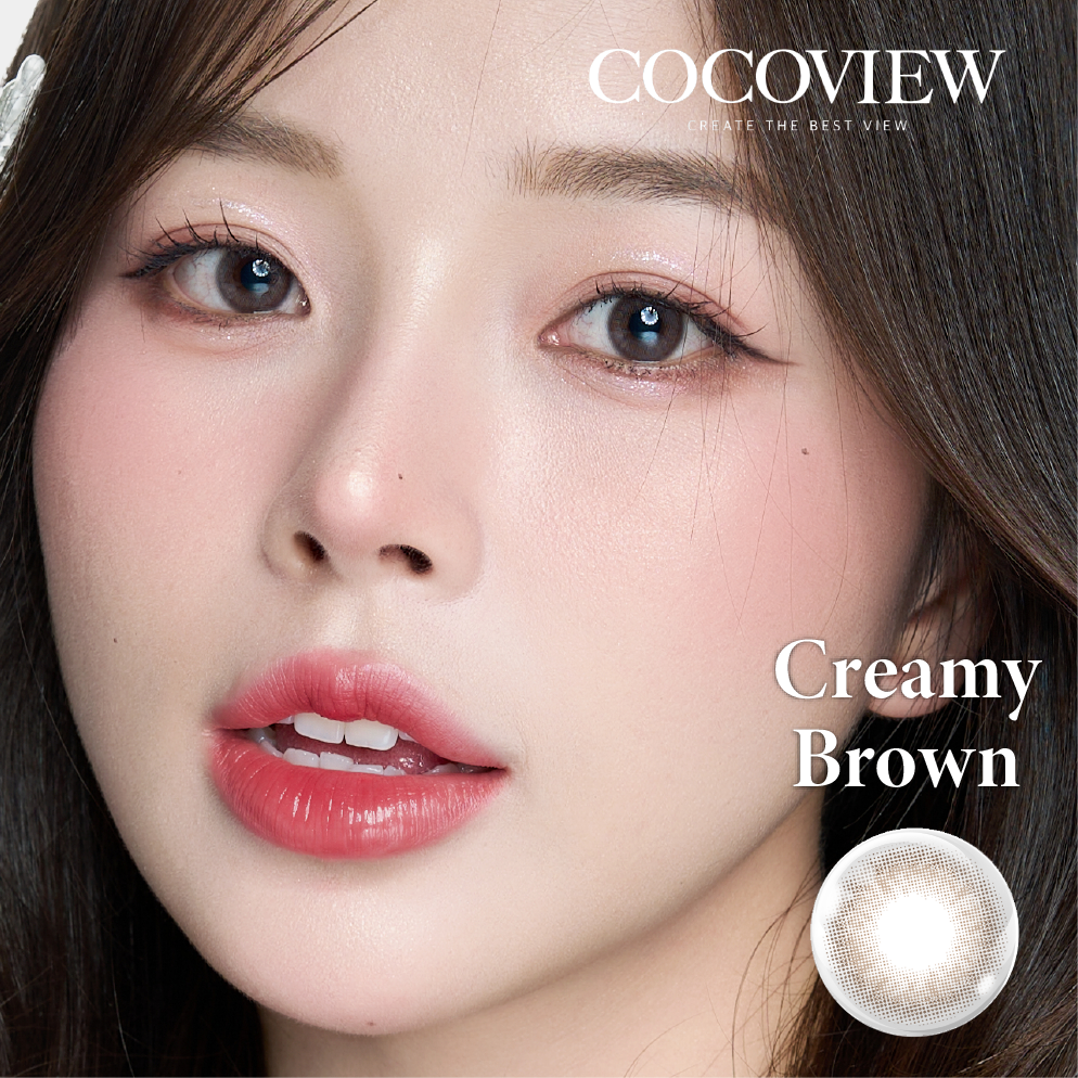 Kính áp tròng COCOVIEW CREAMY BROWN - A065 BROWN | (HSD 1 NGÀY)