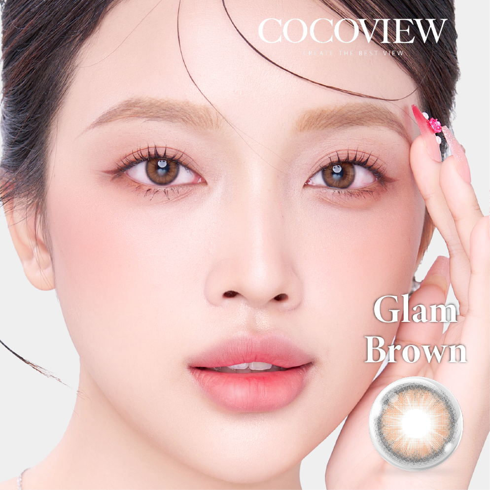 Kính áp tròng COCOVIEW GLAM BROWN - G198 BROWN | (HSD 1 NGÀY)