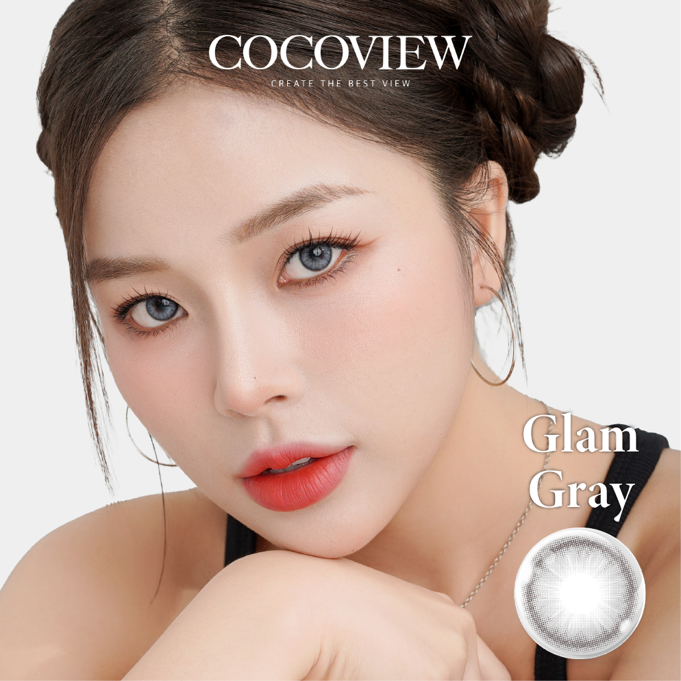 Kính áp tròng COCOVIEW GLAM GRAY - G198 GRAY | (HSD 1 NGÀY)