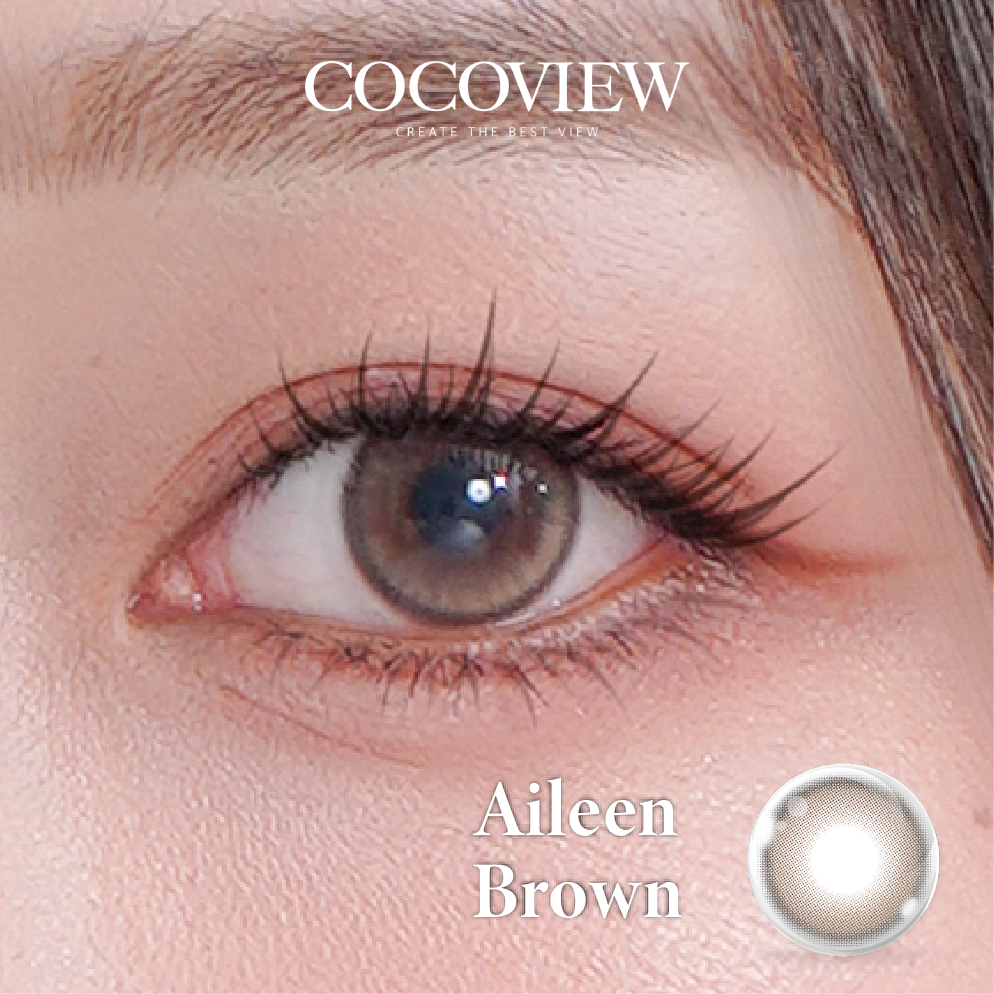 Kính áp tròng COCOVIEW AILEEN BROWN - E119 BROWN | (HSD 3 – 6 tháng) 1 CHIẾC