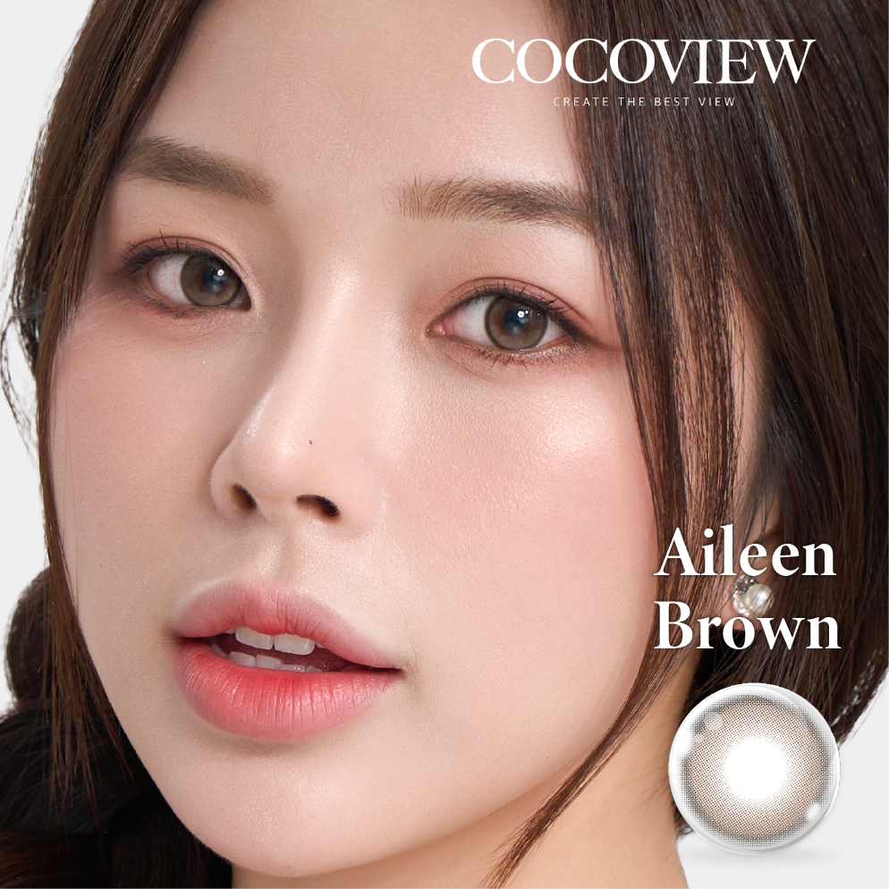 Kính áp tròng COCOVIEW AILEEN BROWN - E119 BROWN | (HSD 3 – 6 tháng) 1 CHIẾC
