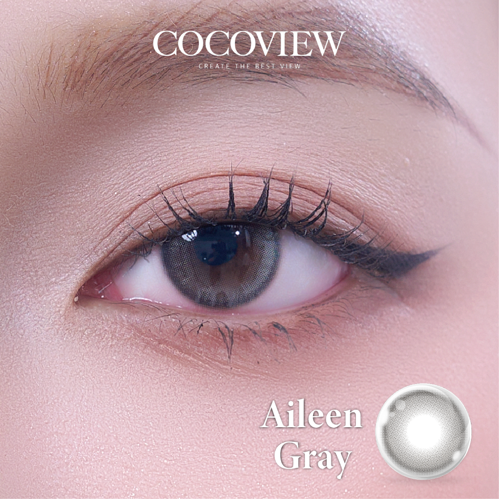 Kính áp tròng COCOVIEW AILEEN GRAY - E119 GRAY | (HSD 3-6 tháng) 1 CHIẾC