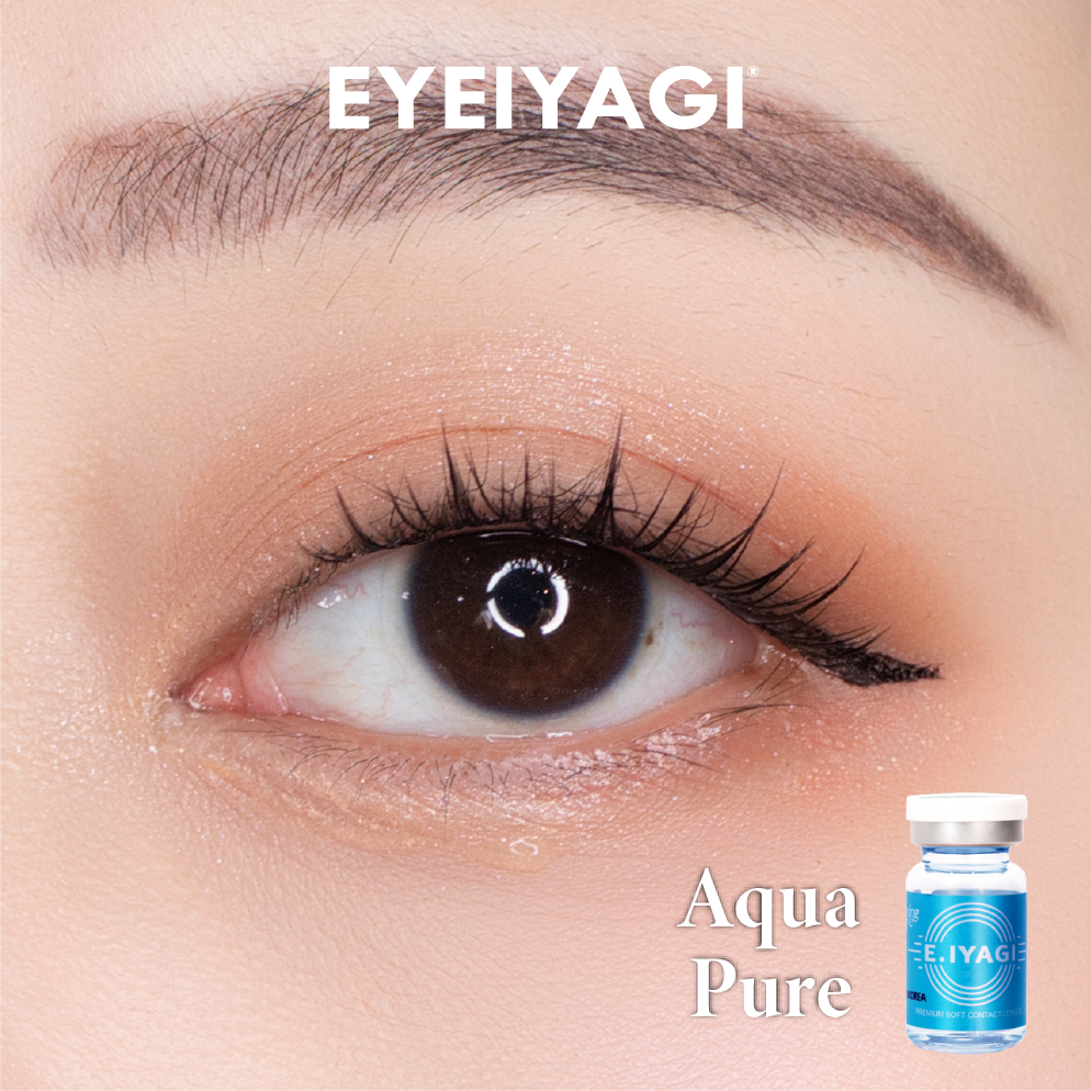 Kính Áp Tròng EYE IYAGI AQUA PURE trong suốt | (HSD 1-3 tháng)