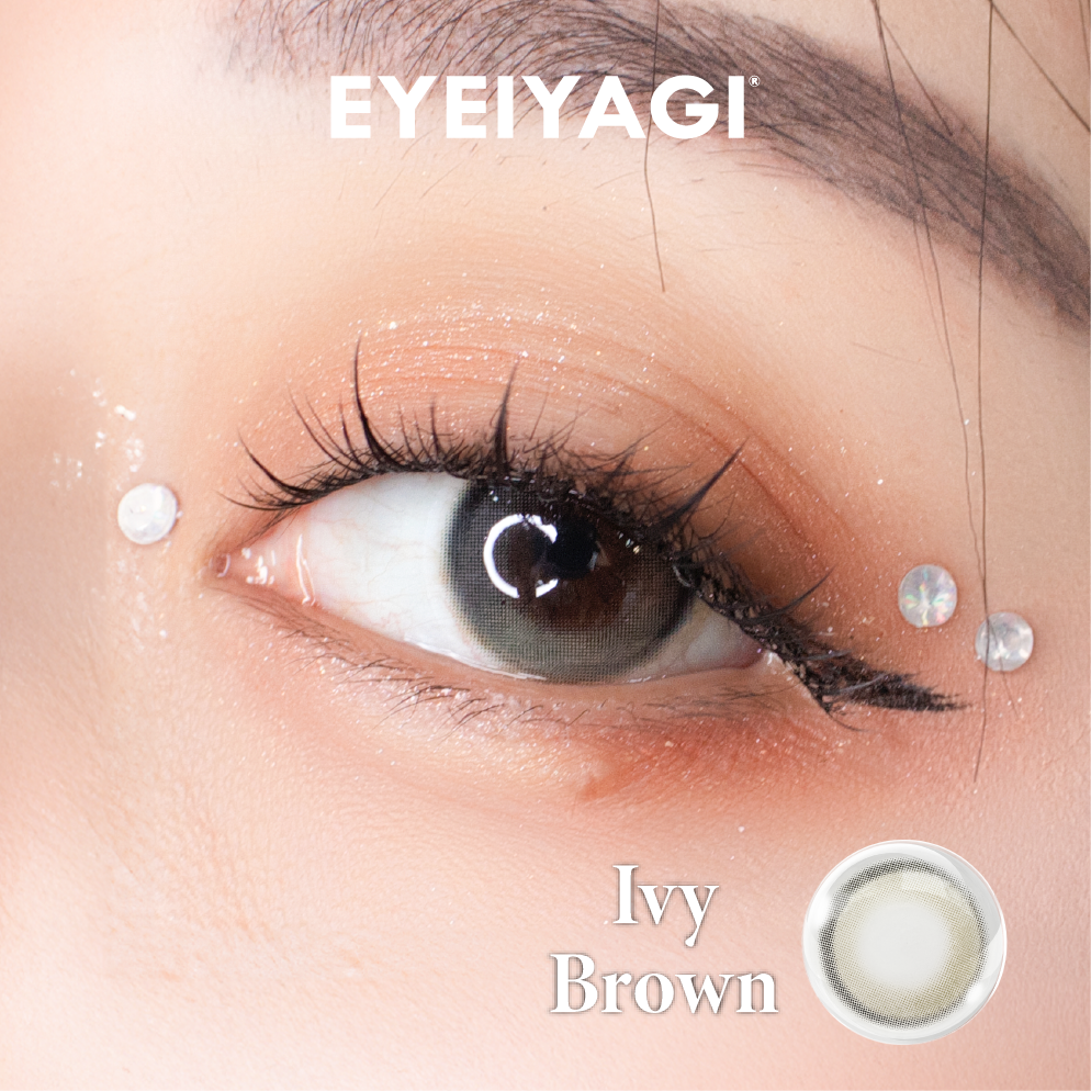 Kính Áp Tròng EYE IYAGI IVY BROWN | (HSD 1-3 tháng)