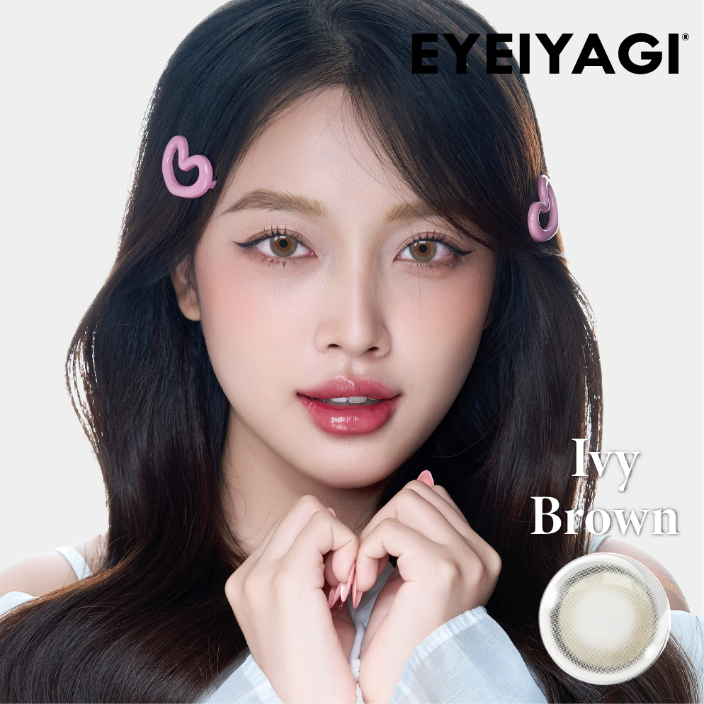 Kính Áp Tròng EYE IYAGI IVY BROWN | (HSD 1-3 tháng)