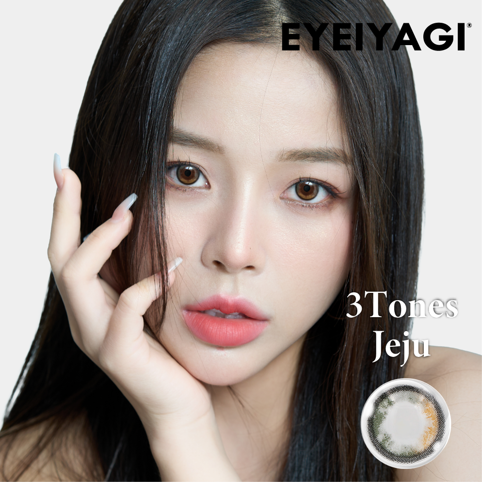 Kính Áp Tròng EYE IYAGI 3 TONES JEJU BLACK | (HSD 1-3 tháng)