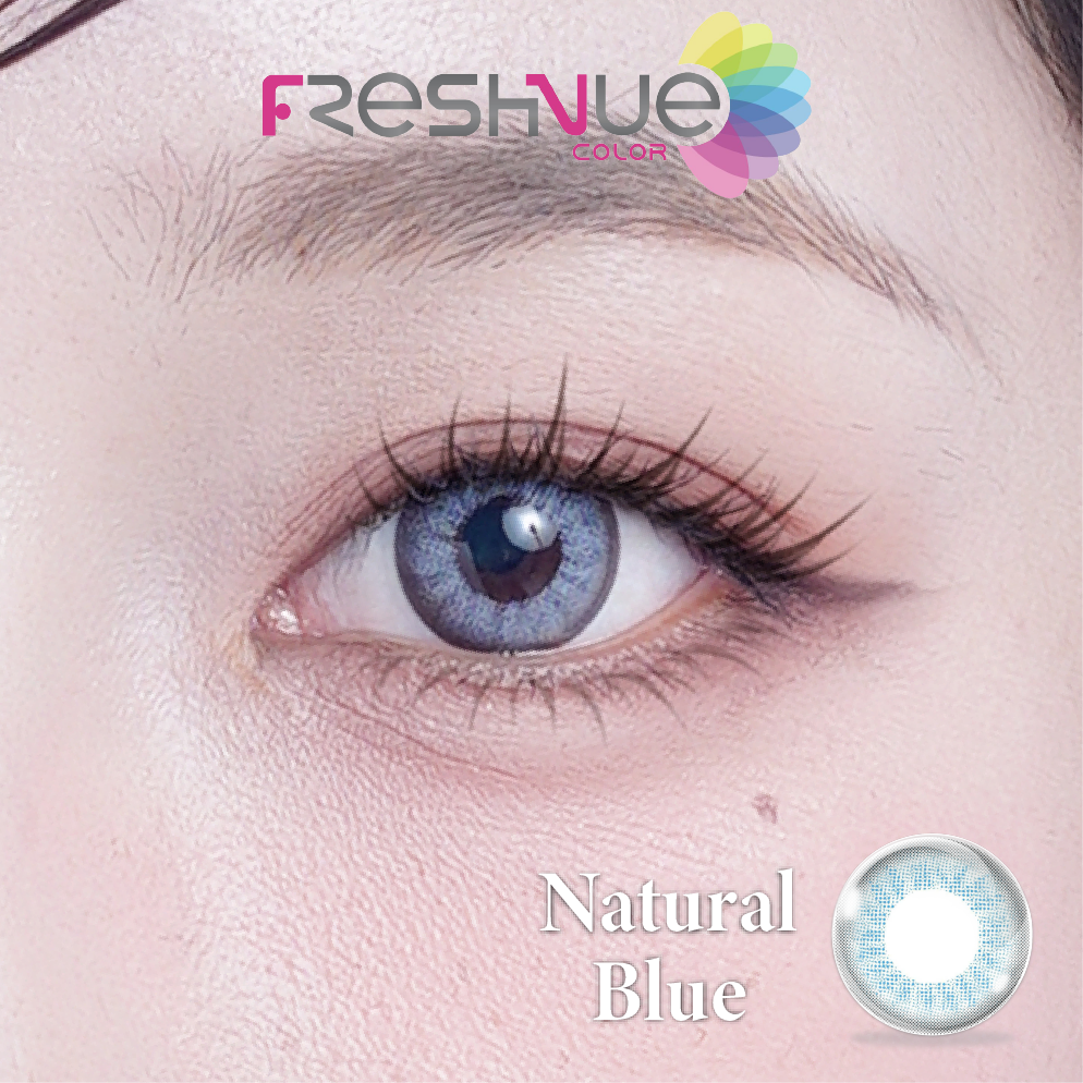 Kính áp tròng FRESHVUE COLOR 3 MONTHS NATURAL BLUE | (HSD 3 THÁNG)