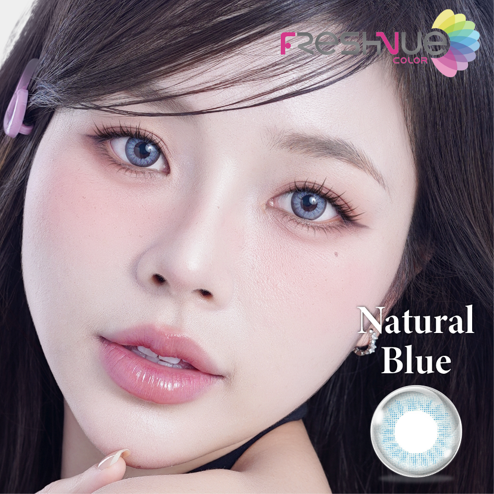 Kính áp tròng FRESHVUE COLOR 3 MONTHS NATURAL BLUE | (HSD 3 THÁNG)