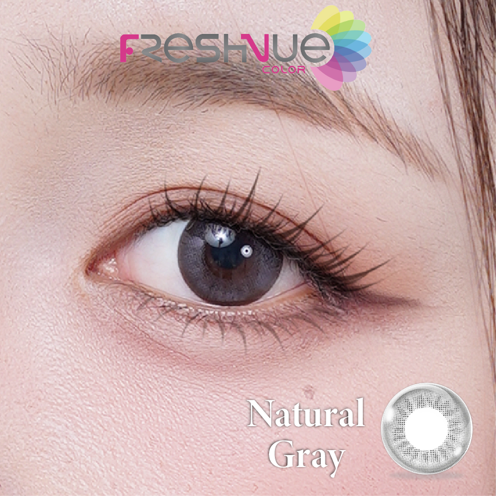 Kính áp tròng FRESHVUE COLOR 3 MONTHS NATURAL GREY | (HSD 3 THÁNG)
