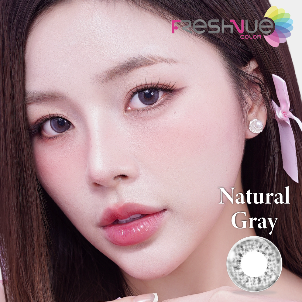 Kính áp tròng FRESHVUE COLOR 3 MONTHS NATURAL GREY | (HSD 3 THÁNG)